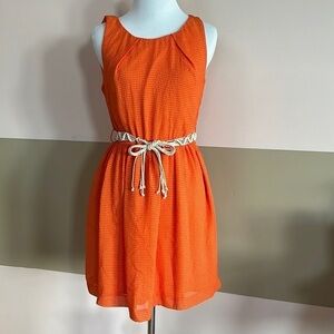 Teeze me orange dress size 3